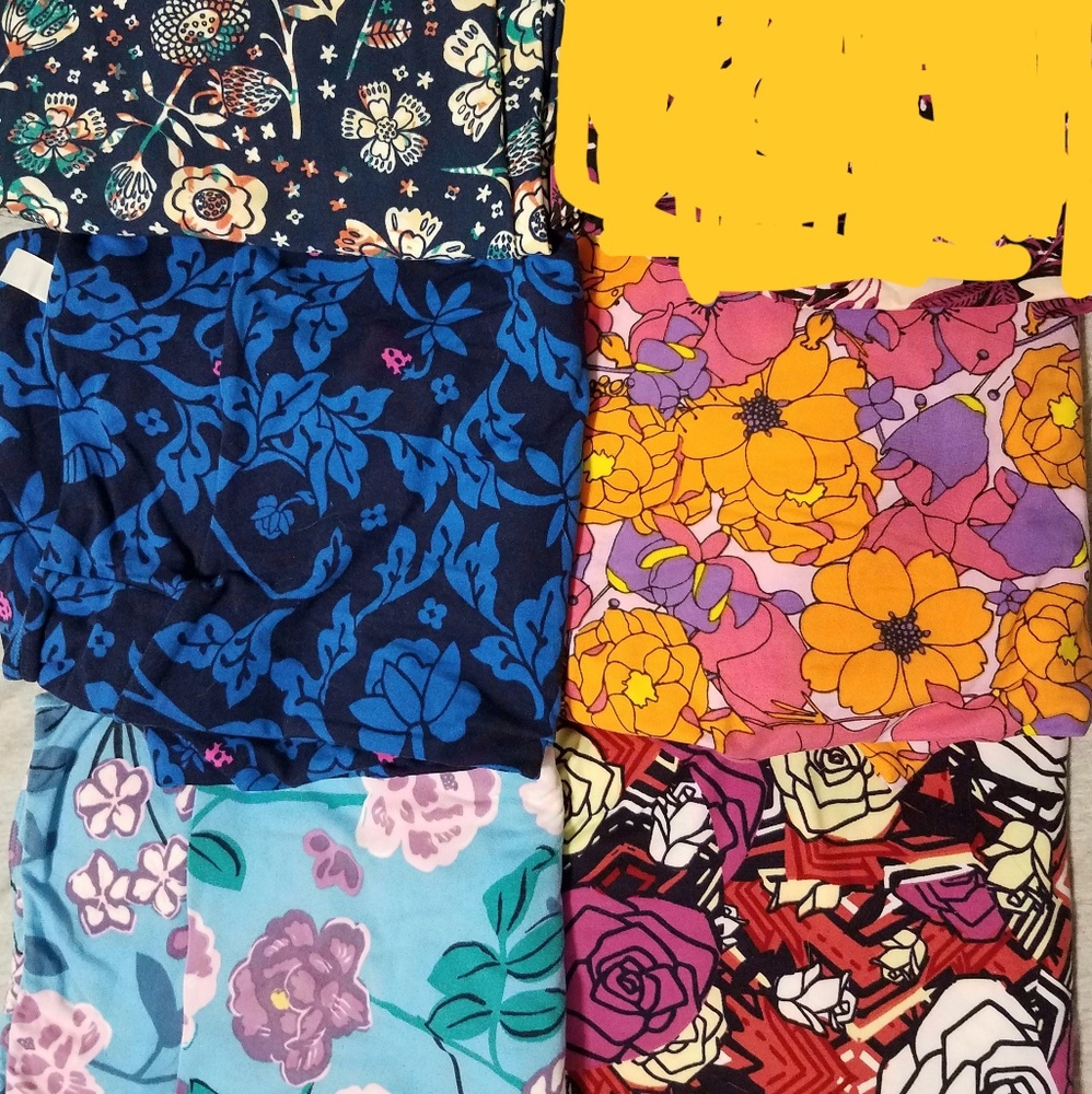 5 pairs of TC2 LuLaRoe leggings floral